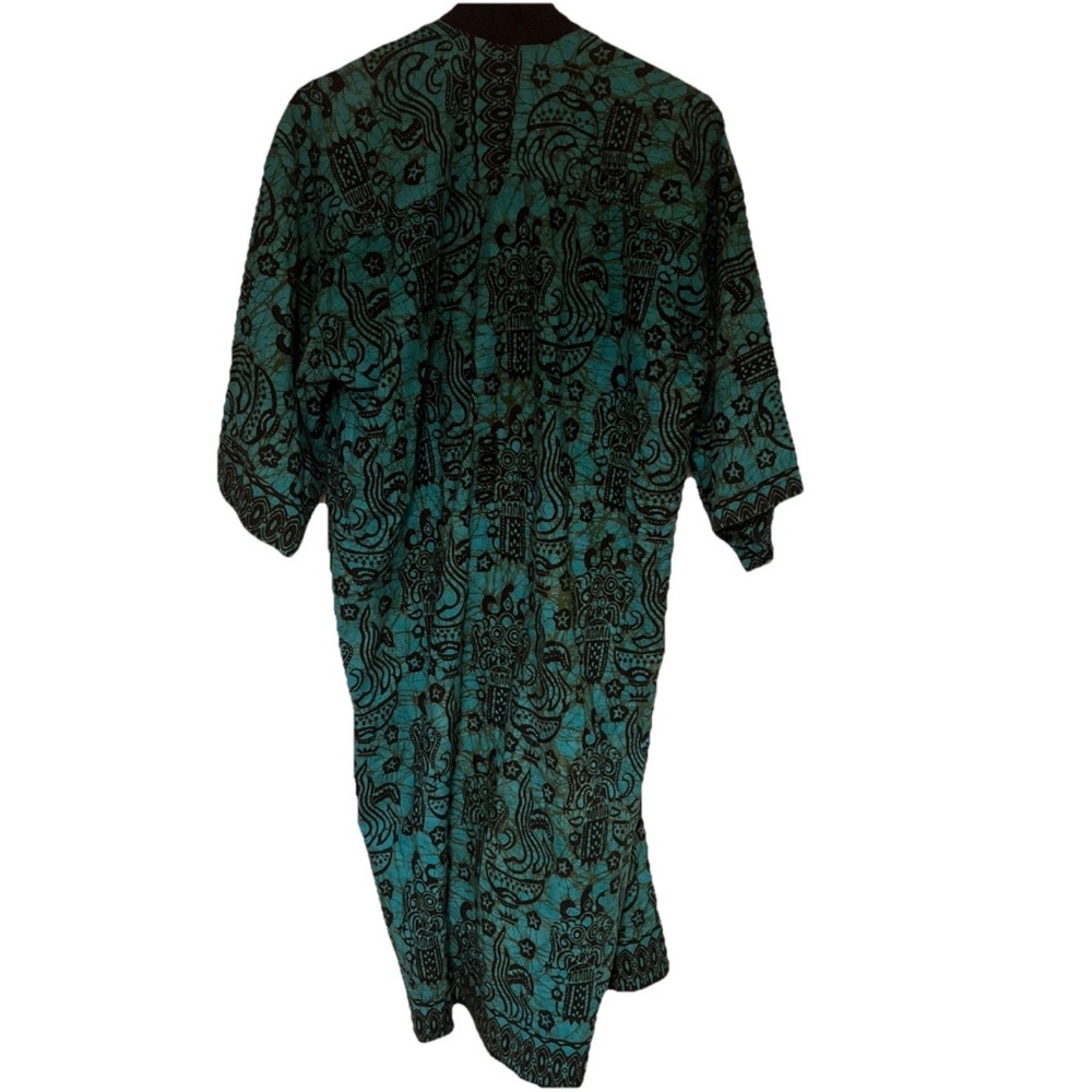 ❌SOLD❌Bali Bagus Batik Collection 100% Cotton Open Front Wide Arms - Picture 3 of 9